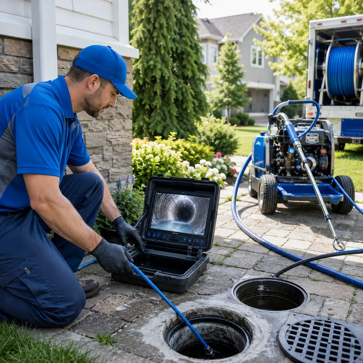 Outdoor drain cleaning professionals serving Wells, MI